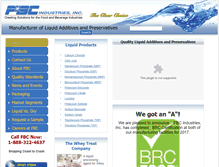 Tablet Screenshot of fbcindustries.com